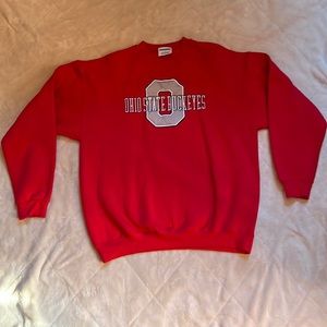Red Ohio State Sweatshirt.